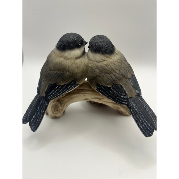 Vintage Chickadees on a Branch Figurine - Picture 3 of 7